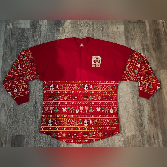 Disney Parks Holiday Spirit Jersey Treats Gingerbread 2019 Christmas Adult small - Picture 1 of 8